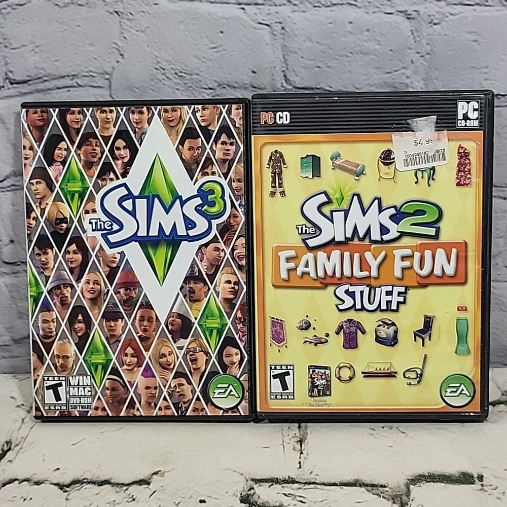 The SIMs PC Video Games CD-ROM Software Lot Of 10 Vacation‎ University Hot Date